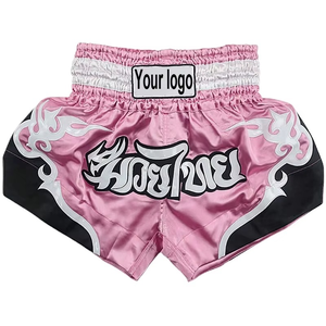 Short de boxe de haute qualité taille élastique taille moyenne Muay Thai Fight Shorts dernière conception courte - Product Image 3