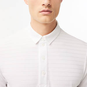 Algodón de alta calidad transpirable Vintage de manga corta para Polo Golf Shirt para hombres Ropa de verano personalizada con patrón sólido Jersey - Product Image 5