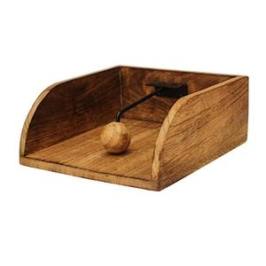 Accesorios de decoración de mesa de lujo, servilletero de mesa de Hotel de madera maciza, servilletero Rectangular de aspecto atractivo - Product Image 4