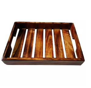 Custom Logo Decor <b>Plates</b> Coffee <b>Tea</b> Serving Tray Fruit Platters Party Dinner <b>Plates</b> Sour Candy Tray Wooden Serving Tray/Holder - Product Image 5