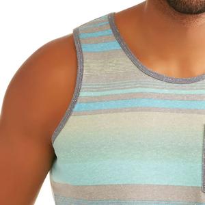 Débardeur sans manches en coton pour homme, débardeur musculaire uni, sous-vêtement avec col rond, vêtements de sport, hauts avec service OEM, élégant - Product Image 4