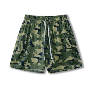 Short en maille double couche Haute qualité Respirant Séchage rapide Hommes Femmes Short en maille de basket-ball à sublimation personnalisée pour hommes - Product Image 1