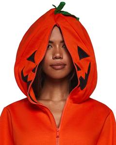 Top Trending Heavy GSM Pumpkin Oversized Zipper Hoodie Hombres Custom Wholesale Sublimación Impreso Poliéster/Algodón Bordado - Product Image 4