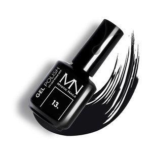 UV LED Gel <b>Polish</b> Color - Made in EU - CPNP - <b>Black</b> - Gel <b>Polish</b> 13 - Night Fever 12ml - Mystic Nails - Product Image 1