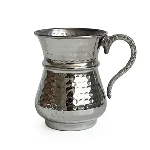 Kupferkrug-Krug zum Servieren von Ayran, authentisch, langlebig, maschinen gehämmert, 250 ml Getränke tasse, Outdoor-und Camping aktivitäten