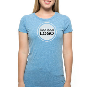 T-shirts Tri-Blend pour femmes Next Level Logo personnalisé Vêtements de sport T-shirt Tri-Blend pour femmes - Product Image 5