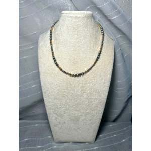 Collier en or plaqué 14 carats et argent sterling de fabrication navajo, en forme de boule, sur chaîne - Product Image 3