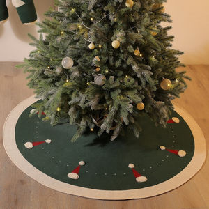 Falda para árbol de Navidad, tela duradera, base redonda para decoración de árbol de Navidad, cubierta para interiores, hogar, festivo, navideño, accesorio acogedor - Product Image 2