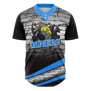 100% Polyester Baseball Softball Sportswear Uniformes de rêve personnalisés Conception respirante Prix raisonnable - Product Image 4