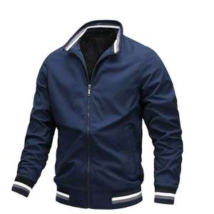 Blouson d'aviateur Bicker Softshell pour homme imperméable, respirant, extérieur, travail, baseball et sport, veste denim avec lettres - Product Image 3