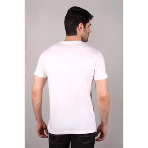 Men's 100% Cotton Crew Neck T-Shirt Breathable Oversized Jersey Screen <b>Printed</b> Short Sleeve Pakistan OEM ODM Manufacturer - Product Image 5