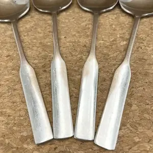 ช้อนสแตนเลสสำหรับงานแต่งงานแบบโบราณสีเทาจากอินเดียเหมาะสำหรับเครื่องครัวอุปกรณ์ทำอาหารชุดเครื่องใช้ในบ้าน - Product Image 5