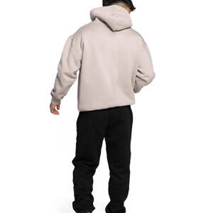 Heavyweight Fleece Zipper Hoodie Boxy Oversized Pullover Regular Fit Unisex Winter Streetwear Sudadera - Product Image 6