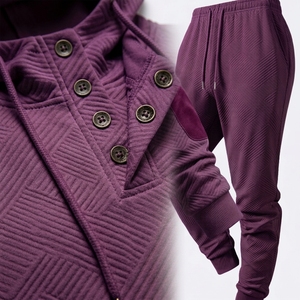 Ensemble de survêtement deux pièces pour homme, veste et pantalon d'entraînement sportif, fabricant sur mesure, vente en gros - Product Image 5