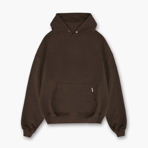 Sweatshirts pullover unis de haute qualité à logo personnalisé sweats à capuche surdimensionnés pour hommes sweat-shirt à manches longues impression bouffante - Product Image 1
