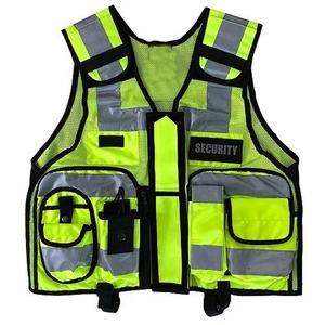 Ropa DE SEGURIDAD reflectante de alta visibilidad Bolsillos multifuncionales con cremallera frontal Chalecos DE SEGURIDAD personalizados Chaleco DE SEGURIDAD táctico Hi Viz - Product Image 1