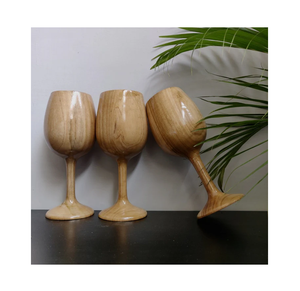 แก้วไวน์ไม้สำหรับงานหัตถกรรมขัดเงามะม่วงทำจากไม้คลาสสิกเป็นมิตรกับสิ่งแวดล้อม - Product Image 1