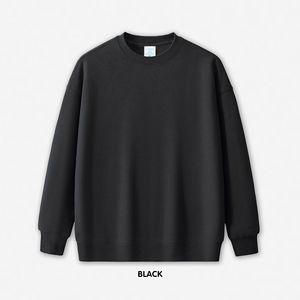 เสื้อสเวตเชิ้ตขนแกะไหล่เฮฟวี่เวทสำหรับฤดูหนาวคอกลมมีกระเป๋าด้านข้างใช้ล้างกรดใช้ได้ทั้งชายและหญิงสีซีด - Product Image 6