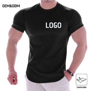 เสื้อยืดรัดรูปแขนสั้นสำหรับผู้ชาย, เสื้อยืดรัดกล้ามเนื้อแห้งเร็วสำหรับออกกำลังกายในฤดูร้อนและชุดกีฬาสำหรับใส่วิ่ง - Product Image 4