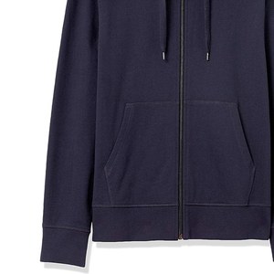 Sweat-shirt décontracté pour homme, coupe ajustée, 100% coton, hiver, vêtement de base tendance avec fermeture éclair personnalisée, technique de teinture unie pour l'automne - Product Image 6