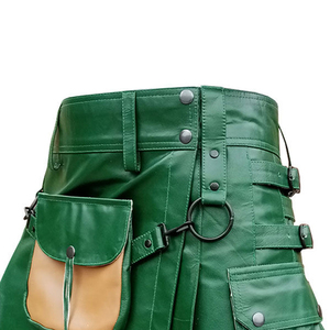 Kilt traditionnel écossais en cuir pour femmes, plusieurs couleurs, service OEM ODM, logo personnalisé, accessoires d'instruments de musique - Product Image 3