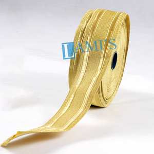 OEM Handmade Gold Braid Trim <b>Ribbon</b> Lace 2mm to 60mm Metallic Galloon Tresse <b>Ribbon</b> for Textile Crafts - Product Image 1