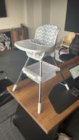 Chaise haute bébé en plastique OEM UNICARE pas chère avec coussin de siège à ceinture souple, design moderne et portable, pour cuisine, hôtel, salle à manger, Turquie 2024