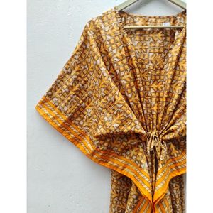 เดรสยาวผ้าไหมพิมพ์ลายสำหรับผู้หญิงเดรสลำลอง - Product Image 5