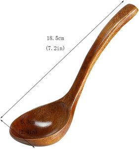 Cuillère à soupe en bois à long manche pour manger du café de thé de la meilleure qualité utilise une cuillère de haute qualité à un prix raisonnable - Product Image 4