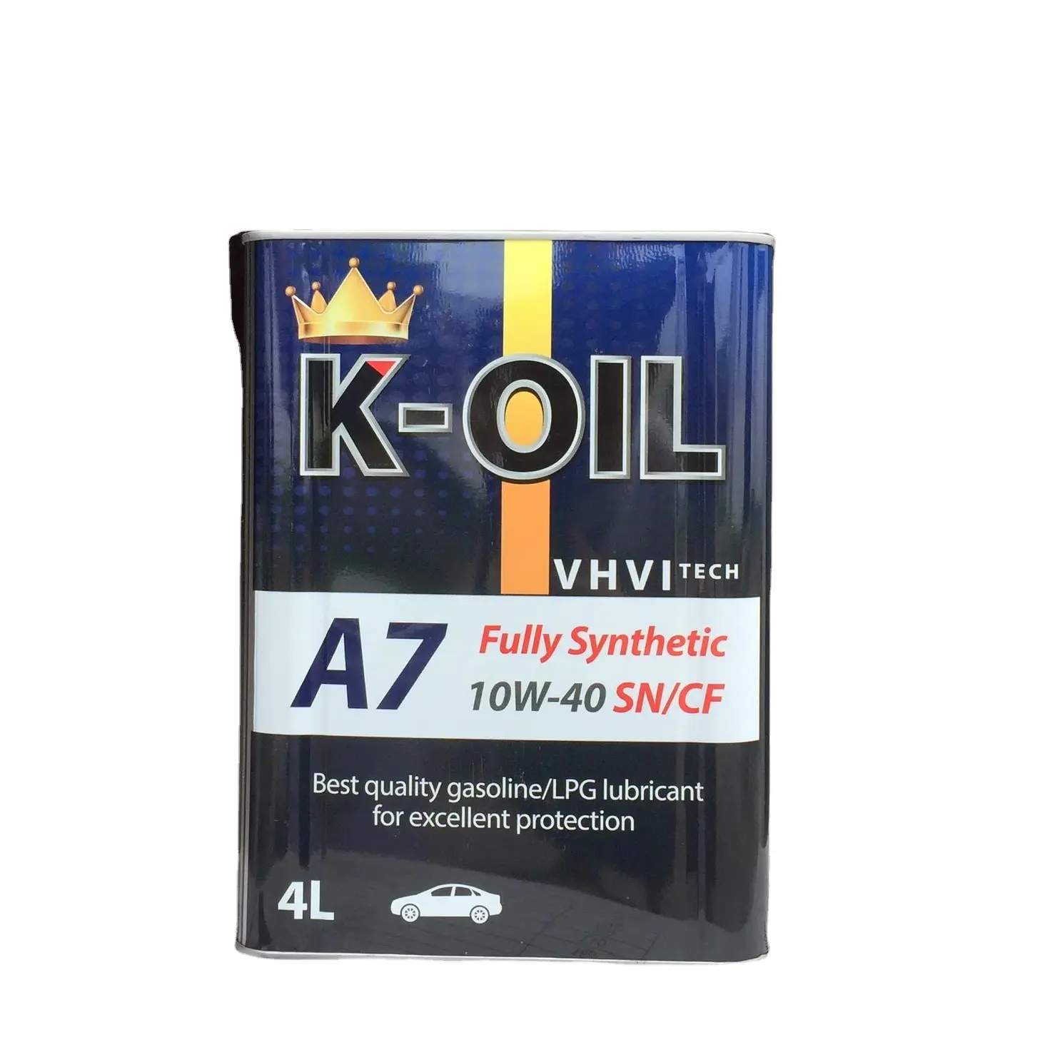 A7 10W40 SN/CF K-Oil, huile de lubrification haute performance et utilisation en gros pour les moteurs à essence usine au Vietnam