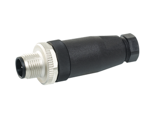 Conector de Cable Roscado para Sensor Industrial, Modbus 240V, Carcasa Metálica Negra para Sistemas de Control PLC - Product Image 1