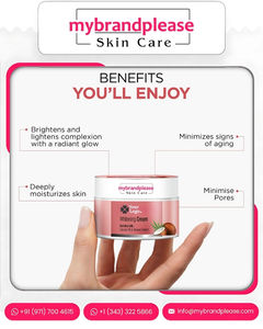 Crema facial blanqueadora Marca CocoWhite para el cuidado de la piel radiante y brillante Etiqueta privada OEM ODM Oferta de fabricante personalizado - Product Image 3