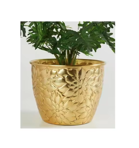 Macetas hechas a mano estilo americano maceta de Metal Venta caliente diseño de lujo único Top Trending maceta decorativa Venta caliente - Product Image 3