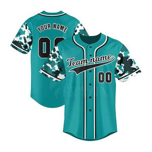 Maillot de baseball pour homme à manches courtes boutonnées avec logo personnalisé, vêtements de sport respirants pour l'été - Product Image 5