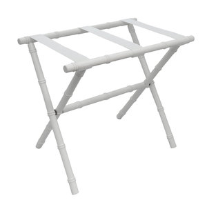 Porte-bagages moderne en bois pliable inspiré du bambou Design métallique pliable pour chambre à coucher hôpital ou salon - Product Image 1