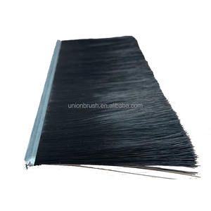 Brosse à bande flexible en nylon à poils métalliques, bande de scellement industrielle, brosses à bande droite en acier - Product Image 1