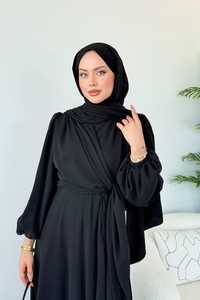 Vêtements islamiques modestes confortables pour Jilbab Hijab Abaya pour adultes de grande taille à manches longues respirant motif solide Simple - Product Image 2