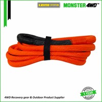 Kit d'outils d'urgence Monster4WD, sangle de remorquage, corde cinétique, corde de récupération pour remorquer les voitures - Nylon 20 pieds x 3/4 pouce, garantie de 12 mois