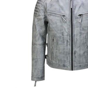 2025 chaqueta de cuero de manga larga para hombre de color personalizado cuello levantado estilo callejero invierno impermeable transpirable Premium OEM - Product Image 3