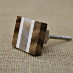 Perillas de Madera y Resina Hechas a Mano para Gabinetes de Cocina Modernos, Herrajes Decorativos para Muebles, Únicas, Duraderas y Elegantes para el Hogar - Product Image 1