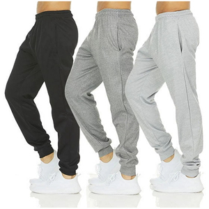 Pantalones Deportivos de Algodón para Hombre, Cintura Elástica, Franja Lateral, Estilo Casual, Tejido de Punto Medio, para Otoño - Product Image 3