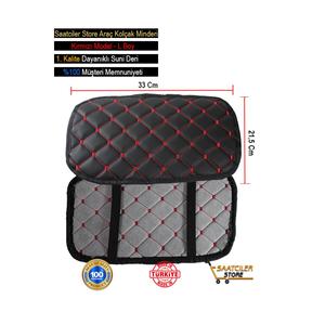 Sedile Toledo in pelle bracciolo auto copertura Capitone spugna rosso ricamato