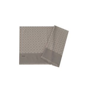 Pañuelo Elegante para la Cabeza con Pedrería para Mujer - Chal de Lino Sólido Estilo Étnico de Lujo y Modesto 75x190 cm Gris - Product Image 1