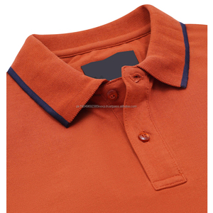 La mejor calidad de algodón/poliéster tejido de dos tonos rojo negro combinación de colores para cuello de los hombres para camisas Impresión de logotipo personalizado - Product Image 4
