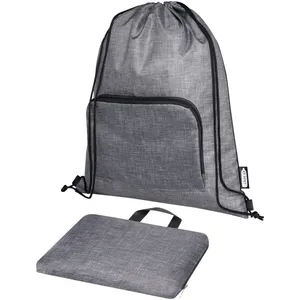 Borse Sportive Pieghevoli in Tessuto Riciclato Eco-Friendly con Sacchetto Promozionale con Coulisse - Essenziali per il Bagaglio - Product Image 2
