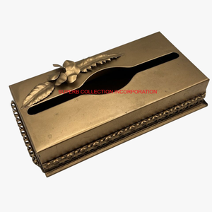 Boîte à mouchoirs en métal de qualité exclusive avec papillon Ginkgo dernière conception décoration de la maison boîte de rangement de mouchoirs accessoires de salle de bain - Product Image 2