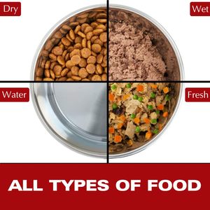 Bol d'alimentation pour animaux de compagnie en acier inoxydable écologique de haute qualité en caoutchouc de silicone antidérapant pour les races moyennes à grandes 500ml bol d'eau - Product Image 3