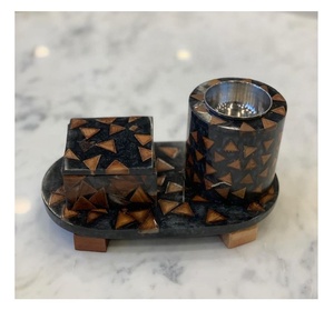 2026 arabe islamique en bois résine anis étoilé écologique plateau d'encens indien Bakhoor brûleur ensemble luxe Oud parfum de maison - Product Image 3