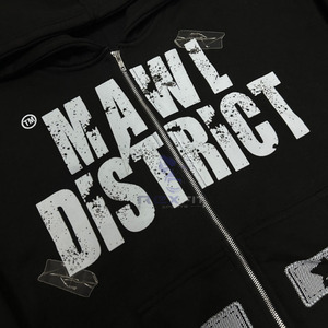 เสื้อฮู้ดผ้าฝ้าย100% มีซิปเสื้อฮู้ดดี้ระบายอากาศเป็นมิตรกับสิ่งแวดล้อม - Product Image 2