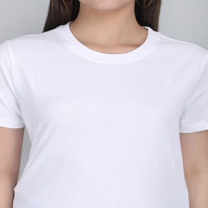 Fabricant de tenues féminines col rond haut régulier femme graphique personnalisé coton t-shirts t-shirts femmes T-shirt - Product Image 3